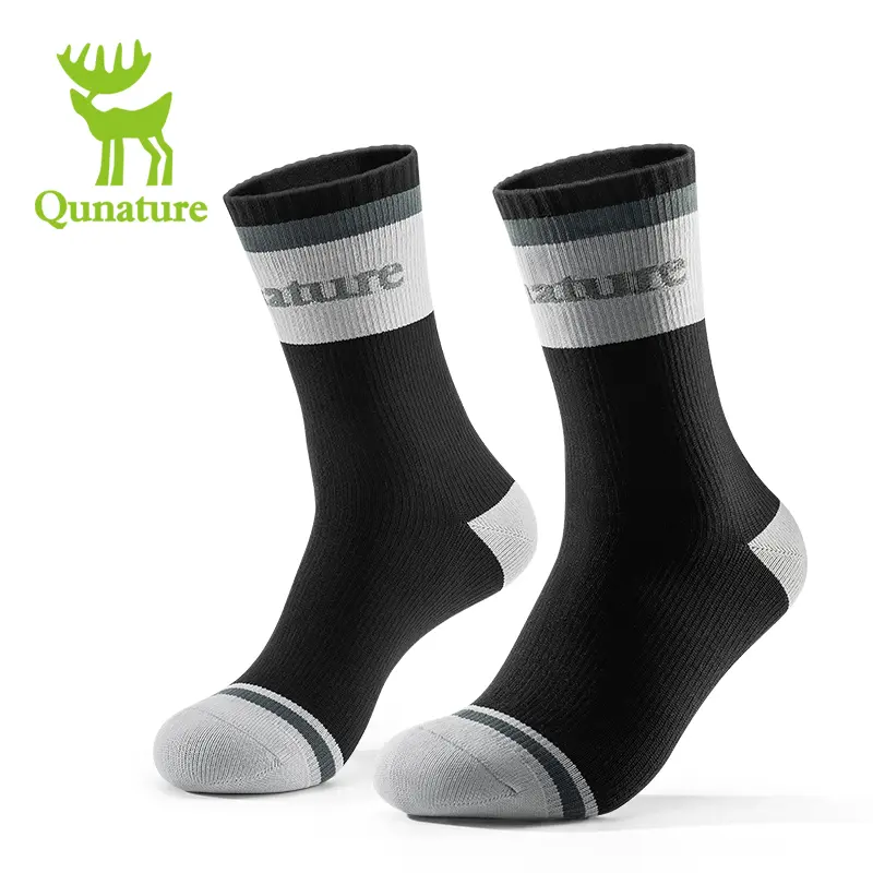 Qunature Waterproof Socks Breathable All-Weather Protection Durable Membrane Comfortable Inner Yarn Secure Fit Support Stylish Functional for Outdoor Activities