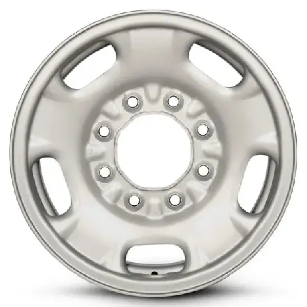 GMC CHEVY SILVERADO SUBURBAN SIERRA 2500 3500 PICKUP OEM WHEEL (2011-2019) 17x7.5 Steel Silver 5 Spoke [08095] not a dualyl