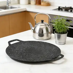 Outdoor Camping Grill Plate, Korean BBQ Plate, Portable Cooking Skillet, Meat Pot, Barbecue Plate for Hiking, Picnic, Camping Accessories