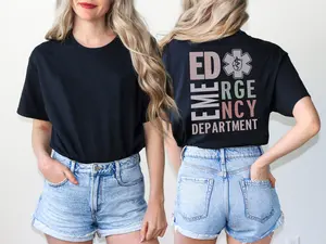 Gildan Emergency Department T-Shirt Soft Breathable Cotton ER Nurse ER Tech Emergency Medicine Shirt Unisex Everyday Comfort Tee