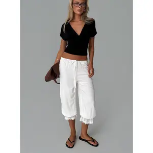 Basma Bloomer Trouser Pants Rayon White