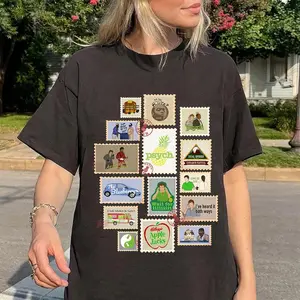 Psych TV Show Stamp Vintage Unisex Heavy Cotton 90s Graphic Tee Shirt