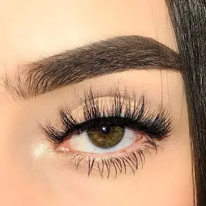 Gabriela Lashes: style “BEBESITA” (1 pair) 3D Mink Lash Strip, 17mm, Medium Length, Round Wispy Eyelashes, High quality & Reusable