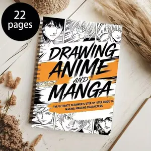 Anime Manga Drawing Workbook, Easy Step-By-Step Character Tutorial, Perfect for New Artists, Learn to Draw Anime Characters