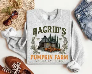Hagrid's Pumpkin Patch Sweatshirt, Fall Sweatshirt, Hagdrid's Pumpkin Farm Shirt,Halloween Tee,Spooky Season,Pumpkin Thanksgiving Sweatshirt
