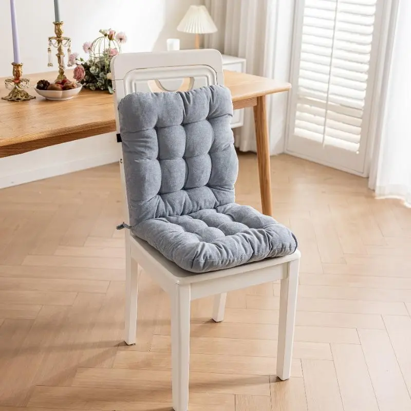 Desk Rocking Chair Cushion,Non-Slip Office Chair Pad with Ties,Cushions Comfortable Tufted Soft Seat Cushion with High Back Support for Dorm,Car,Dining Room,Kitchen,Rocking Chairs