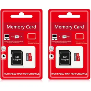 2 Pack 32GB TF Card with Adapter, C10 UHS-I Ultra High Speed TF Memory Card