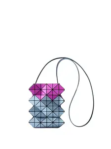 B A O Bag Growth Series Color-blocking Shouder Bag Accordion-style Cactus Motif Metallic Texture Compact Size Versatile Designer Handbag Geometric Pattern Bag