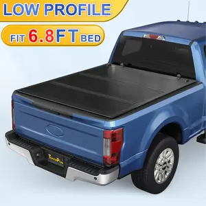 TonnePlus FRP Low-profile Hard Tri-Fold Truck Bed Tonneau Cover Compatible with 2017-2026 Ford F-250 F350 SuperDuty ; Lightning | 6.8FT (81.9") Bed |