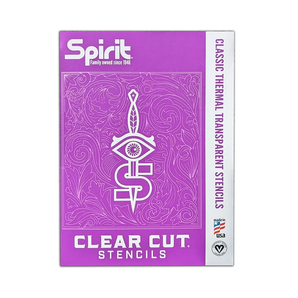 Spirit Classic Thermal Transparent Stencils — Box of 25