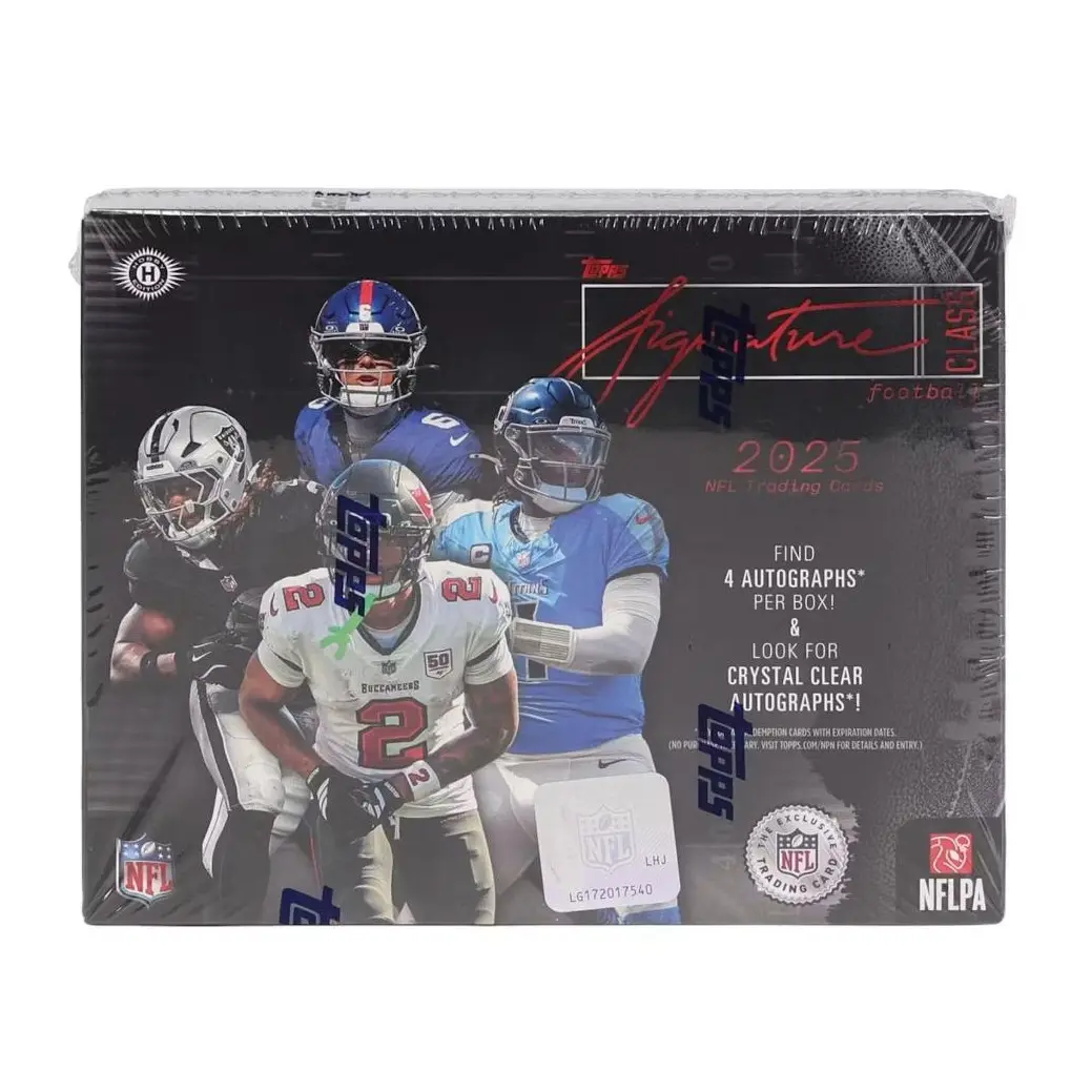 2025 Topps Signature Class JUMBO Hobby Box Football Cards - 4 Autographs per box on average - Opened LIVE