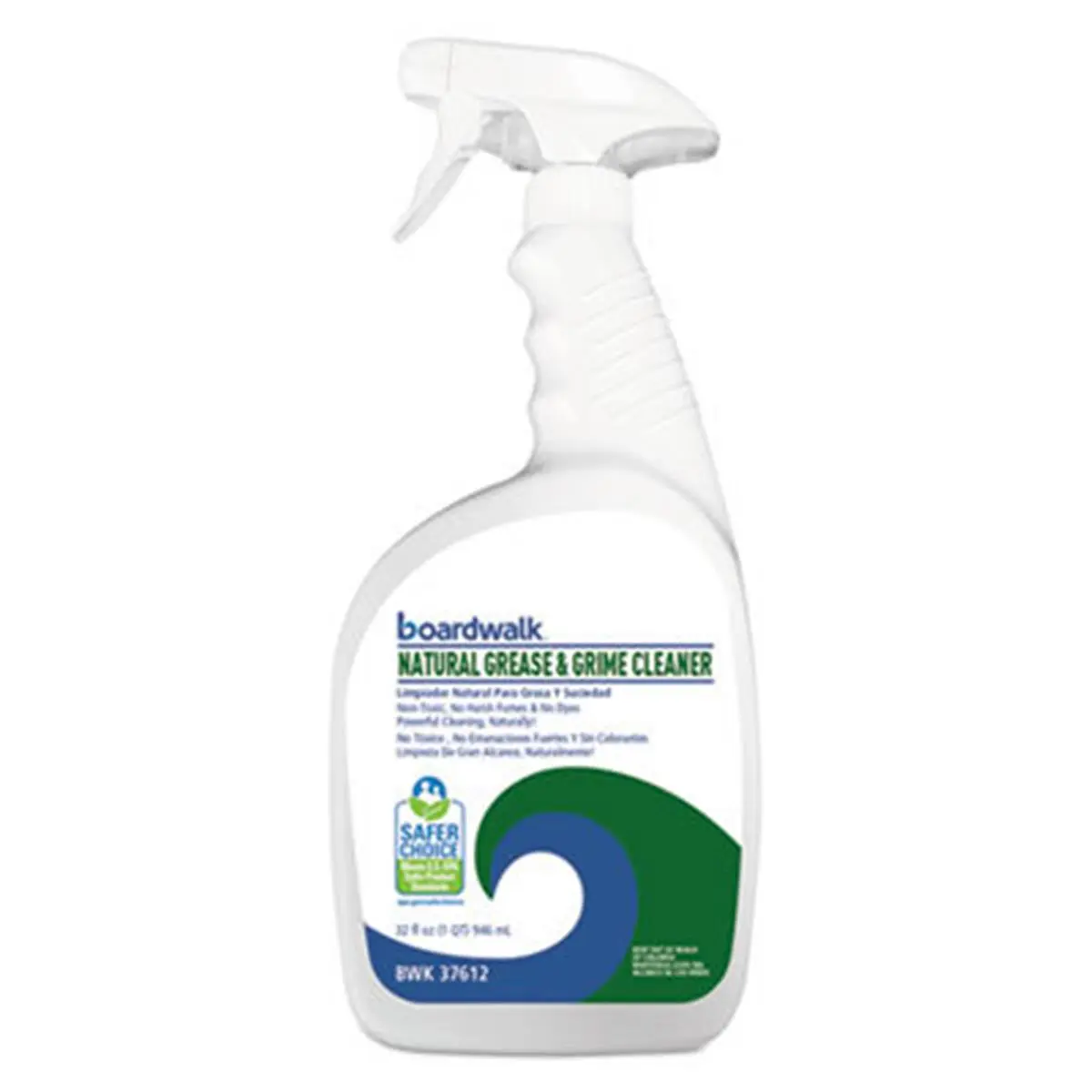 212 MAIN Boardwalk 32oz Stainless Multi-Surface Green Grease & Grime Cleaner Spray Bottle, for Kitchen, Household Use