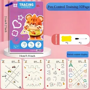 32-Page Reusable Magic Practice Notebook Set, Erasable handwriting, Reusable Gifts & Party Favors for Birthday, Halloween, Christmas, New Year & Valentine's Day, Ideal Event & Party Supplies