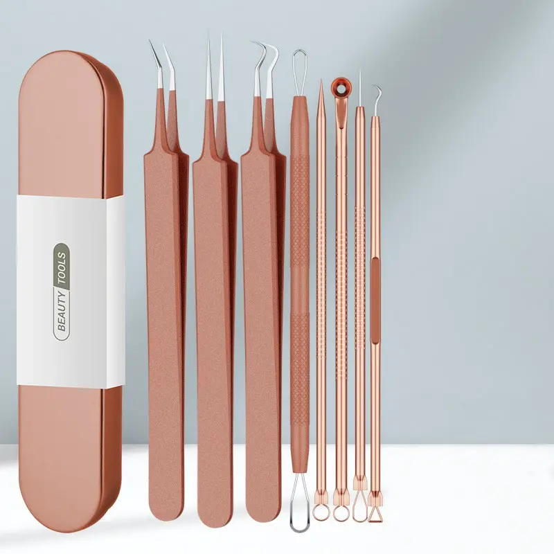 Blackhead Extractor Tool, Best Acne Treatment Set, Treats Blemishes, Pops Whiteheads, Removes Acne, Exfoliates Skin, Risk-Free Nose and Face Tool