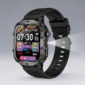 Men's Smart Watch with Voice Assistant, Multiple Sports Modes, Auto Brightness Adjustment, Guided Breathing Training and Phone Finder
