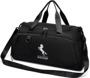 Marengo Gym Bag for Women & Men Lightweight Travel Duffle Bag with Shoe & Wet Compartment - for Travel, Sports, Dance, Yoga & Swimming Workout, Gifts for Women