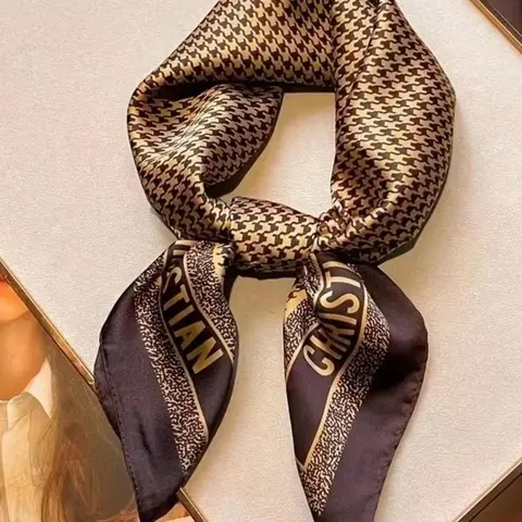 Fashionable Houndstooth Pattern Checkered Scarf, Elegant Soft Comfortable Neck Scarf for Women & Men, Casual Versatile Scarf for All Seasons, Fashion Shawl