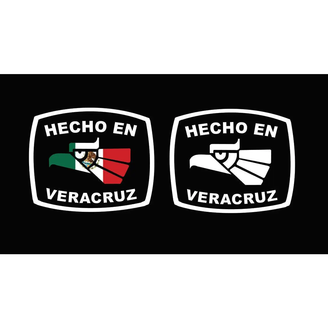Hecho en Veracruz letters Decal Car Window Laptop Flag Vinyl Sticker Mexico GTO Mexican Sticker, Trucking, Trokiando Trucks decal MX VER