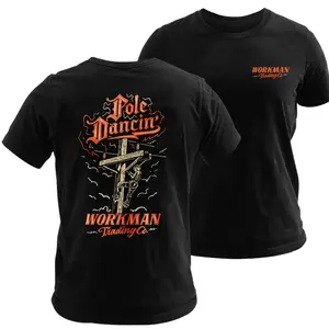 Pole Dancin Lineman T Shirt, Vintage Utility Worker Graphic Tee, Soft Cotton Blend Shirt, Workman Trading Co Electrician Apparel, Funny Lineman Gift for Men