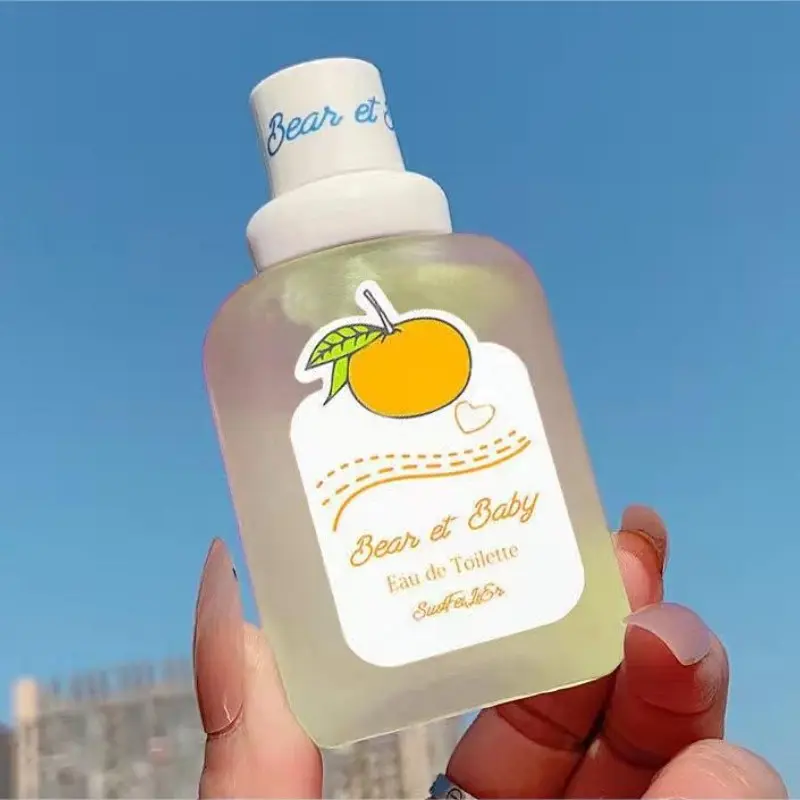 Bear Baby Powder Perfume Box 50ML, Scent Long-Lasting Light Fragrance for Girls Students, Elegant Daily Perfume, Romantic Aroma, Gift