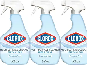 Pack of 3 Free & Clear Multi Surface Cleaner Spray Bottle Fragrance Free