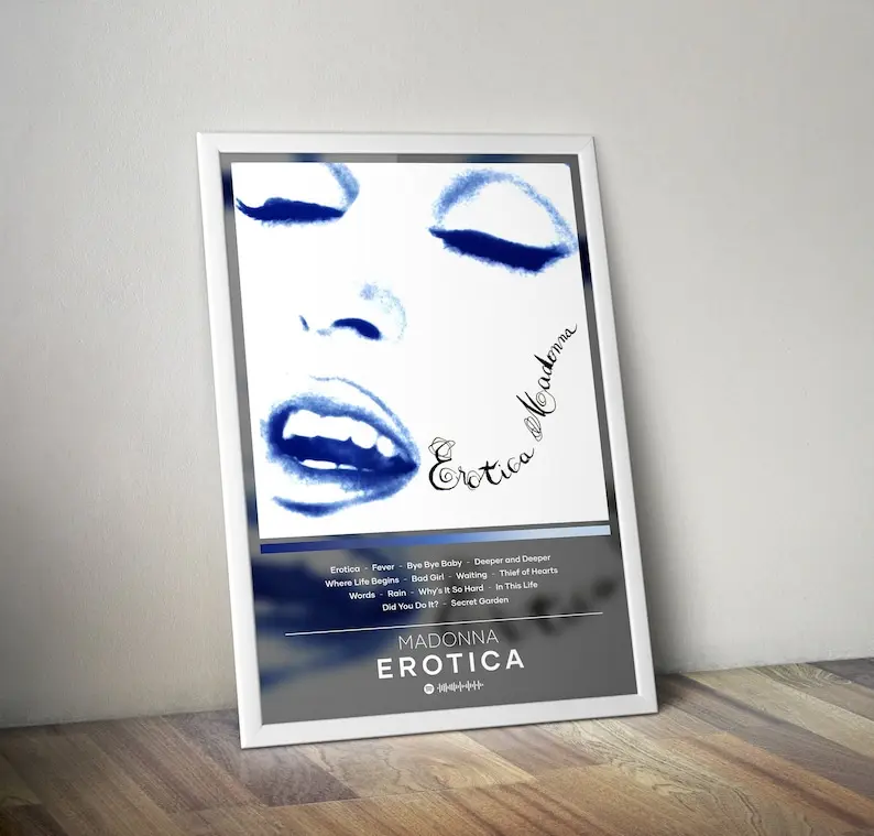 Madonna Poster Print | Erotica Poster | Album Poster Print