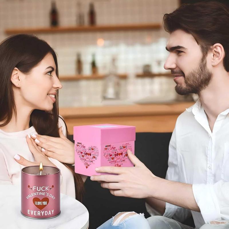 Valentines Day Gifts for Her Birthday - Galentines Gifts for Women Wife Girlfriend Girls Friend Romantic Naughty Gift for Her Tin Soy Candles Unique Ideas 9Oz Scented Candles Hoxyan