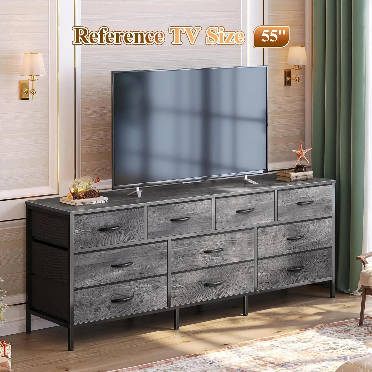 chinese dress ladies Amazon.com: Huuger 63 Inch Dresser for Bedroom, Dresser for Closet with 9  Fabric Drawers, Large TV Stand for 55, 65, 70 Inch TV, Entertainment Center  with Storage, Wide Long Chest of Drawers, main image 1