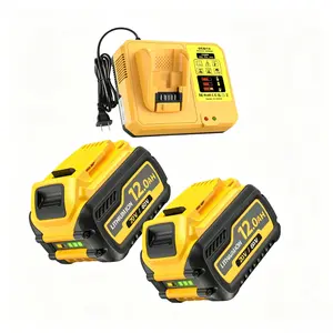 2-PACK,Compatible with DeWalt power tools, equipped with a 60V/20V dual-voltage   pack, with large  and long  life, suitable for replacing  packs for various power tools such as DCB609, DCB606, etc. - High Capacity Lithium Battery tiktokshopspringglowup