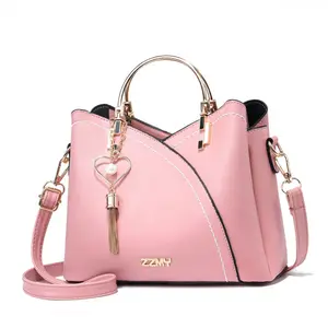 Color-blocked  large-capacity shoulder bag with high-quality crossbody design