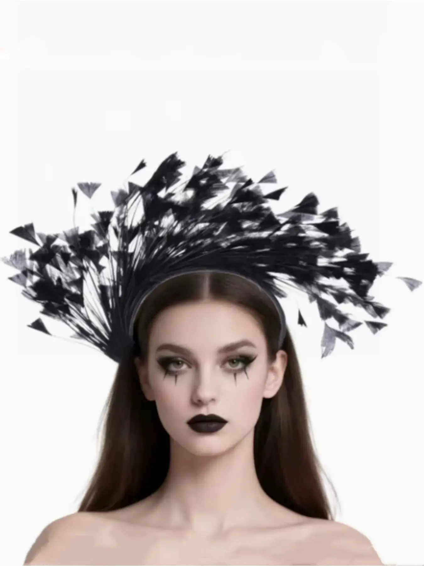 Feather Headband Resurrection Festival Masquerade Dress Up Headgear Orgy Party Headband