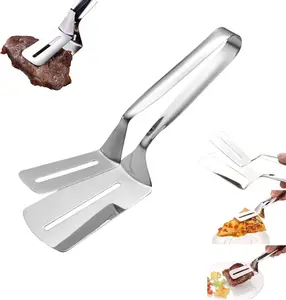 Multi-Functional Stainless Steel BBQ Clamp Set – Extended Handle Food Tong for Grilling & Cooking