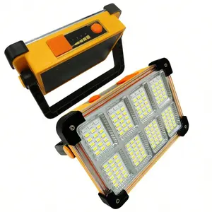 LED solar-powered outdoor camping light, work light, portable emergency camping light, 3600mAh battery, IP66 waterproof