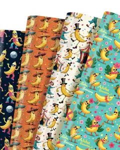 12 Sheets of Cute Patterned Packaging Paper for Birthday Parties Christmas Neutral Gifts & Flower Packaging Unisex Special Occasions