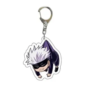 Jujutsu Kaisen Keychain Anime Character Design Ideal for Fans Perfect for Anime Enthusiasts Versatile Use as Keychain or Collectible Item