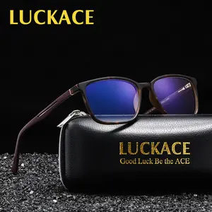 Luckace Comfortable Reading Glasses for Men & Women, Clear Vision, Multiple Strengths Available, Rubber Nose Pads, Metal Feet, Best Selling