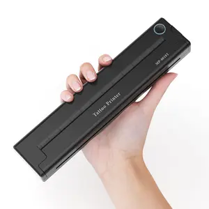 Tattoo Printer Machine Mini 2000mAh Wireless Thermal Tattoo Stencil Printer for Tattooist Black compatible with Smart Phone & Pc