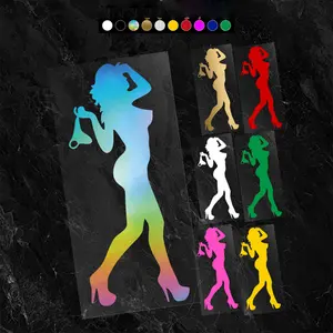Lady Devil Angel Girl Car Sticker Personality Motorbike Trucks Cars widnow Body Styling Reflective Decorative Deca