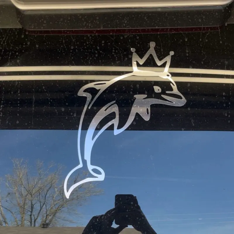 12x12 dolphin sticker