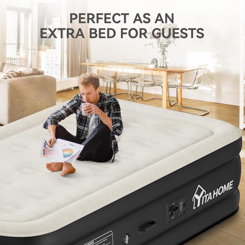 DWVO Twin/Twin XL Air Mattress with Built-in Pump and Carry Bag, Elevated Inflatable Mattress Blow Up Mattress for Camping, Home, & Portable Travel DWVO Twin/Twin XL Air Mattress with Built-in Pump and Carry Bag, Elevated Inflatable Mattress Blow Up Mattress for Camping, Home, & Portable Travel