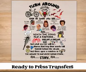 Never Ending Story Stranger DTF Transfer | DTF Prints | Tshirt Making | Custom Apparel