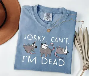 Comfort Colors Unisex Possum T-Shirt For Opossum Lover, Funny Tee Cotton Menswear Shirt Tops - TrendWear USA