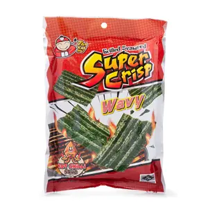 TAO KAE NOI Super Crispy Grilled Seaweed, Hot Chili Squid Flavor 24 g