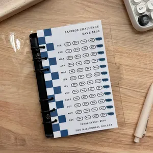 Yearly/Monthly $500 Savings Challenge Binder Bundle | Blue Mountain