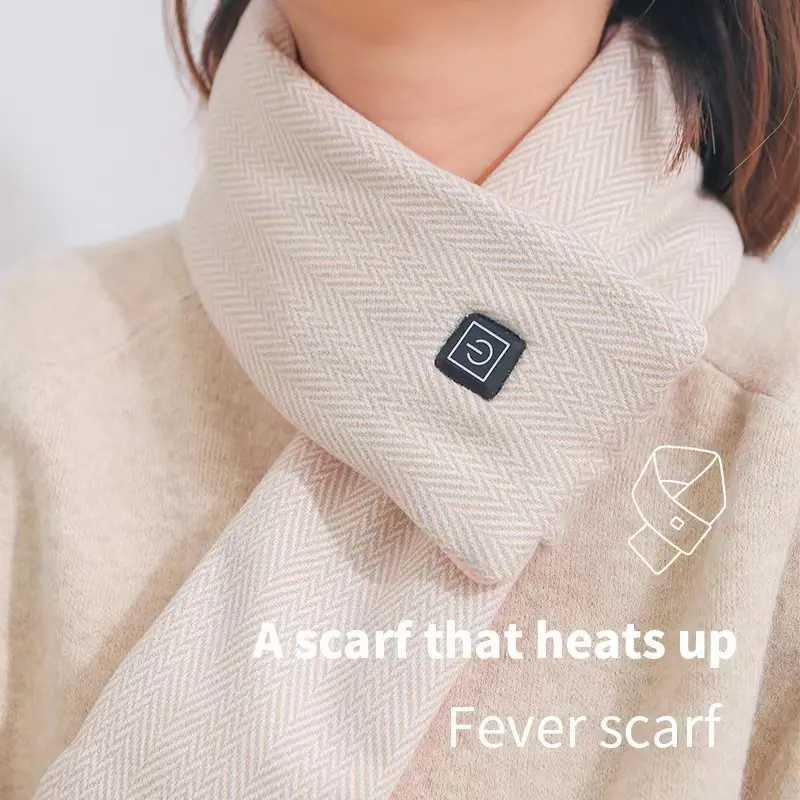 Winter Graphene Heating Scarf Smart 3 Gear Temperature Control Unisex Heated Neck Warmer for Neck Protection Hot Compress Perfect Gift