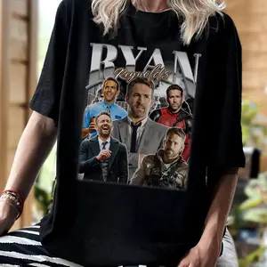 90s Ryan Reynold Retro Shirt, Ryan Reynolds Merch Gift For Fan T-Shirt Sweatshirt Hoodie Unisex, Vintage Shirt Cotton Fabric