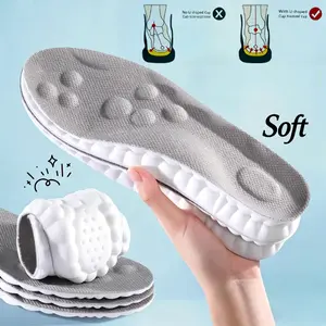 4D Cloud Support Massage Insoles, Breathable Shock Absorbing Memory Foam Pads