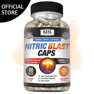 Kaya Naturals Nitric Blast – Amino Acid Supplement – Daily Wellness Support – 60 Capsules - Dietary Supplement - Optimum Fitness