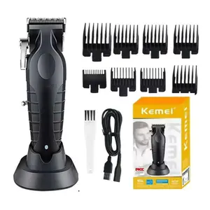 Kemei Km-2296 Electric Hair Clipper with USB Charging Base, Professional Hair Cutting Tool for Stylists, Perfect Grooming Gift