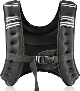 Weighted Vest, 12lb Weight Vest with a Adjustment Straps for Men Women, Weight Vests with Reflective Stripe for Strength Training, Running, Jogging, Walking